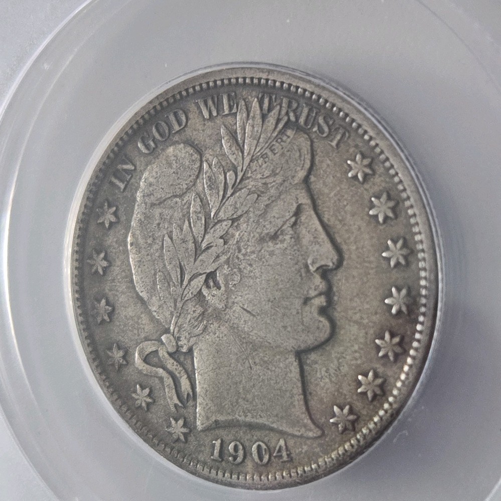 1904 Barber Half Dollar 50c ANACS EF 40
