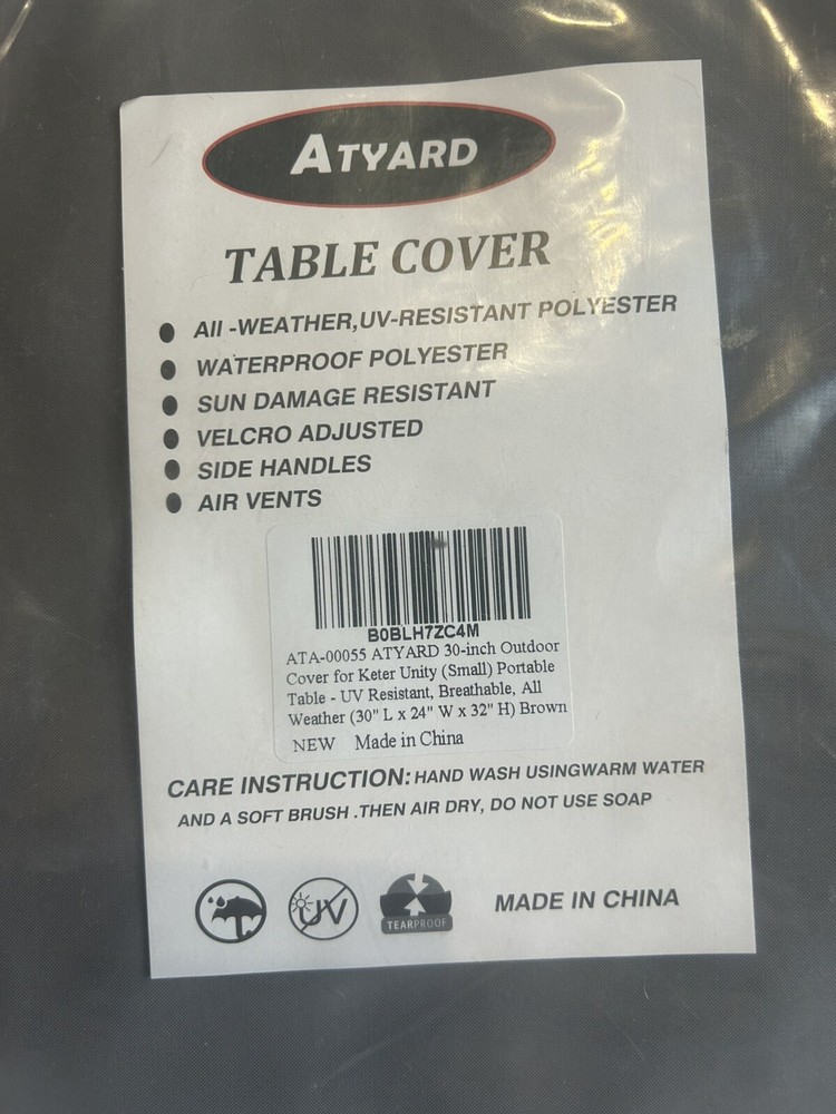 ATYARD Table Cover Gray New