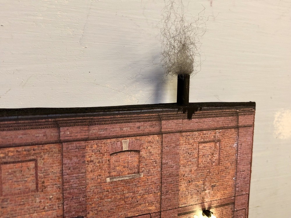 N Scale Brewery Building Flat 🍻 Industrial Front 3D Background w/ LED Walthers