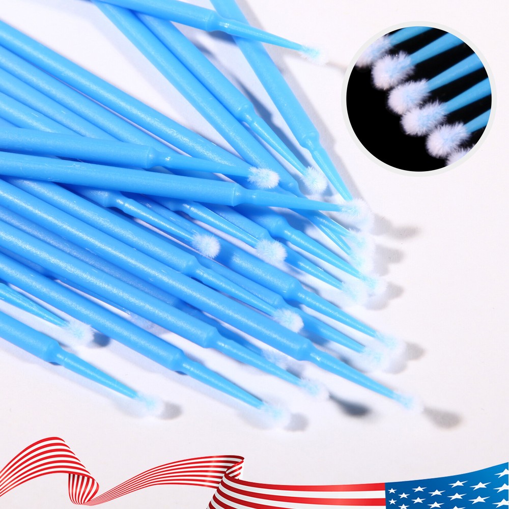 400 Microbrush Micro Brush Applicator Tips for Makeup Eyelash Dental 4 sizes