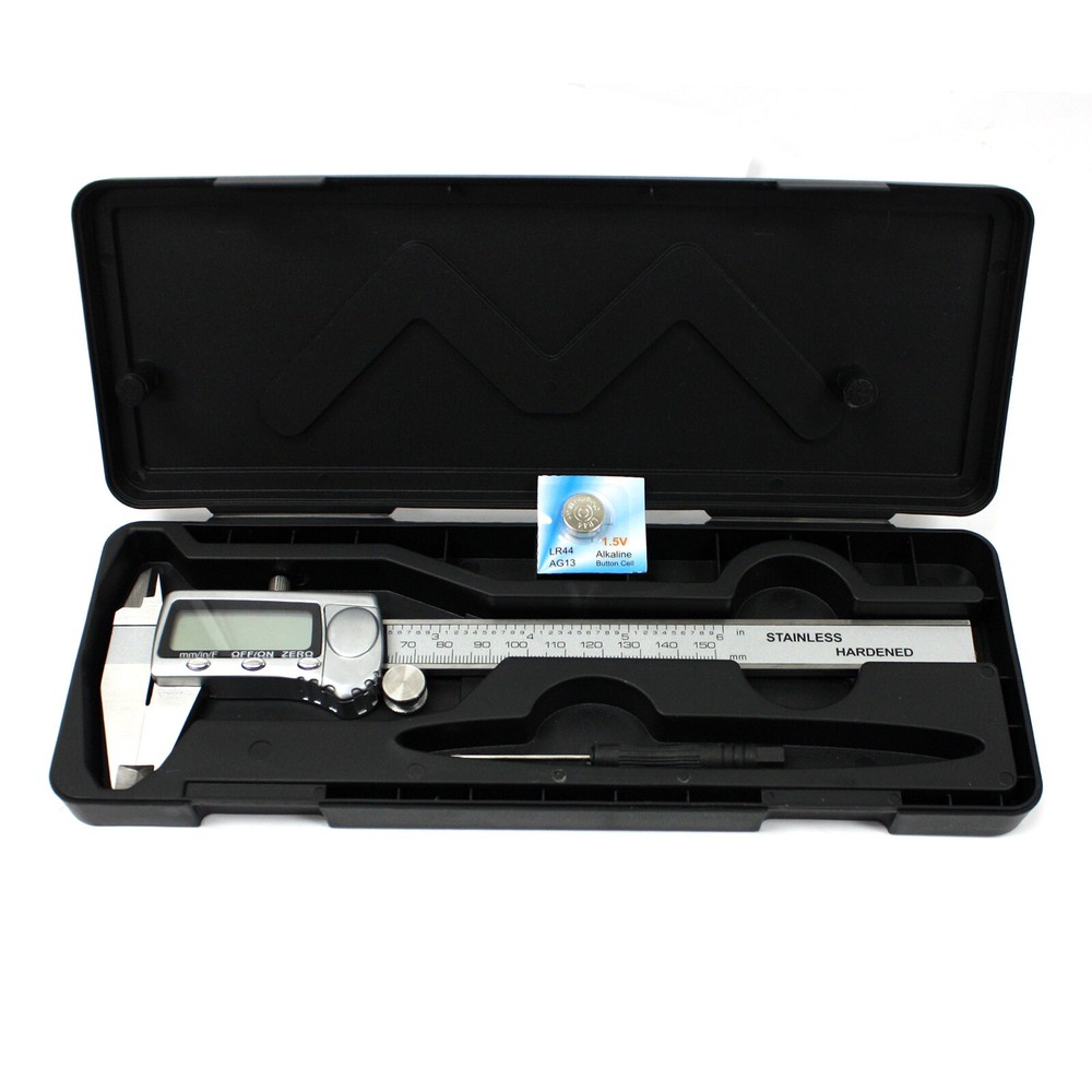6" Digital Vernier Caliper Micrometer Frac/MM/SAE Precision Measurement Tools