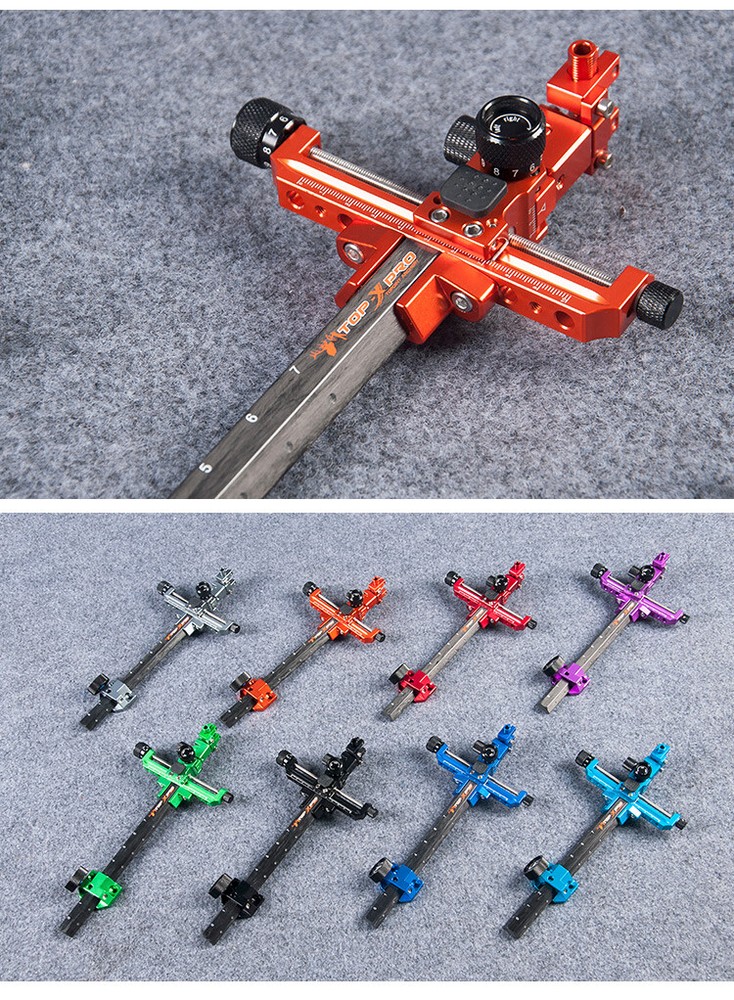 TP8810 Compound Bow Sight Carbon Rod Adjustable Competition Archery Target Shoot