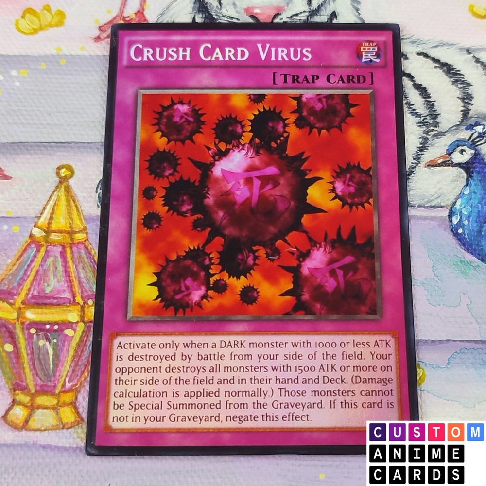 Crush Card Virus diy ANIME EFFECT HOLO card