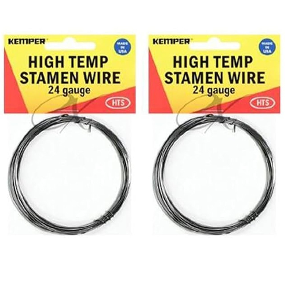 2 Pack Kemper High Temp Wire 24 Gauge 10' Spool