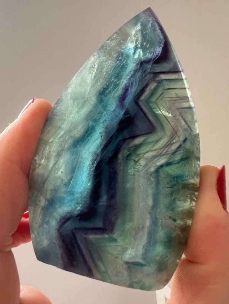153g Fluorite Polished Teardrop