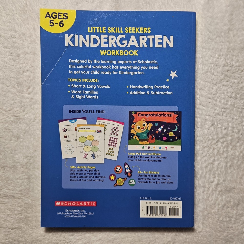 Children Activity Book | Ages 4-6 Fun Learning Activities | New