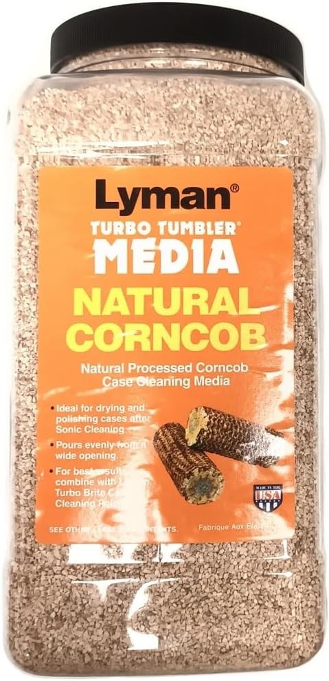 Lyman Jumbo Natural Corncob Reloading Media 3.5-Pound, Multi