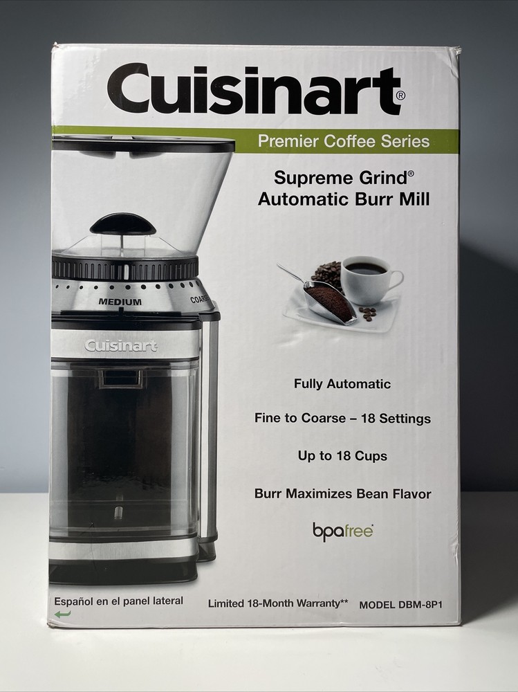 Cuisinart DBM-8P1 Supreme Grind Automatic Burr Mill Coffee Grinder - Open Box