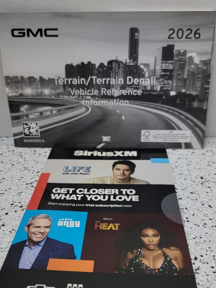 2026 OEM GMC TERRAIN/TERRAIN DEANLI VEHICLE REFERENCE INFORMATION