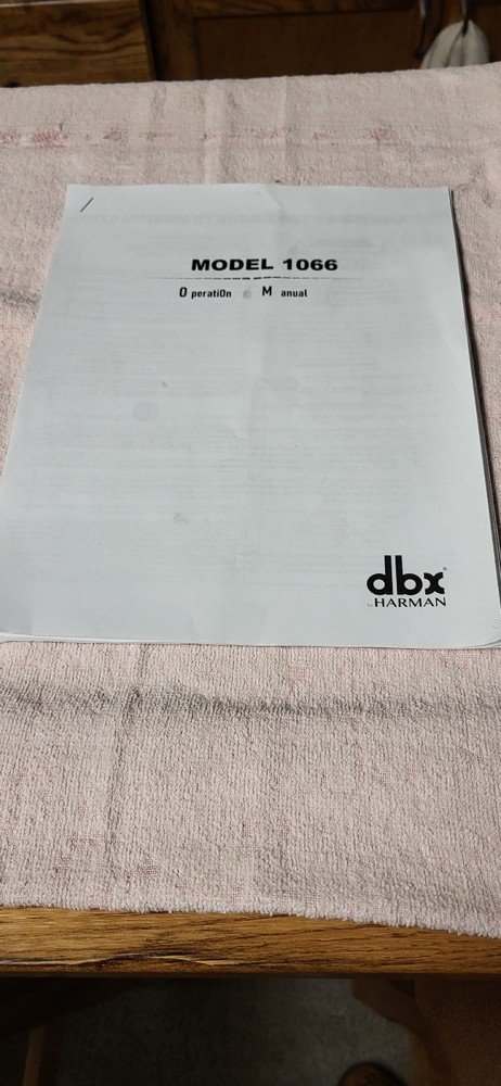 DBX 1066 Dual Compressor Gate Limiter (C)