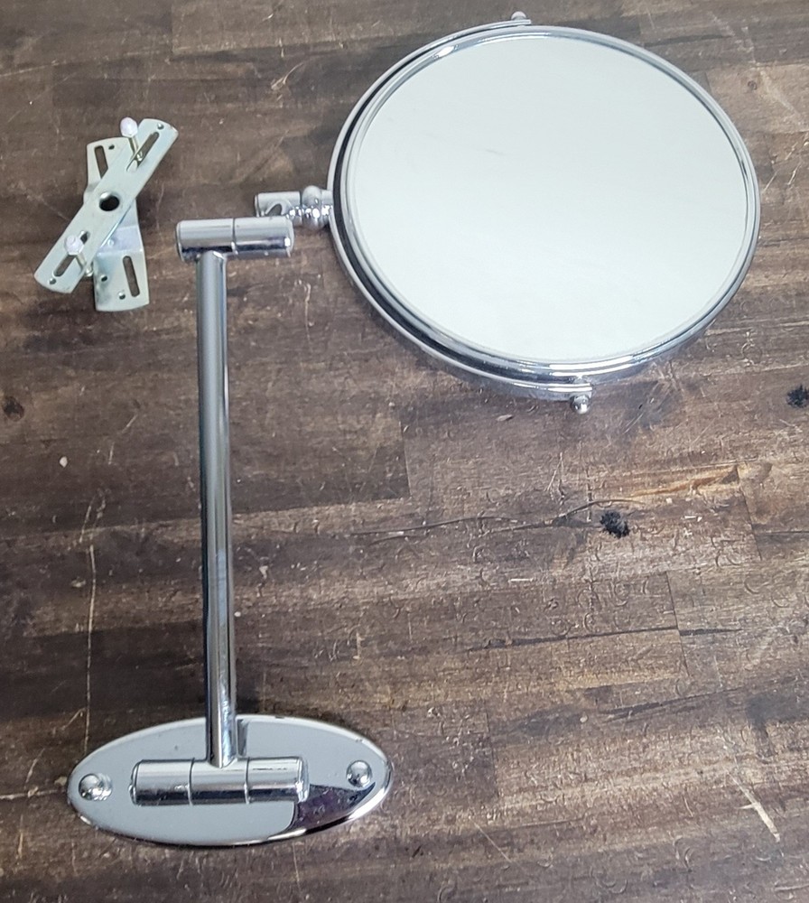Makeup Mirror 10X Magnifying Double-Sided Bathroom Mirror Swivel 360 Preowned
