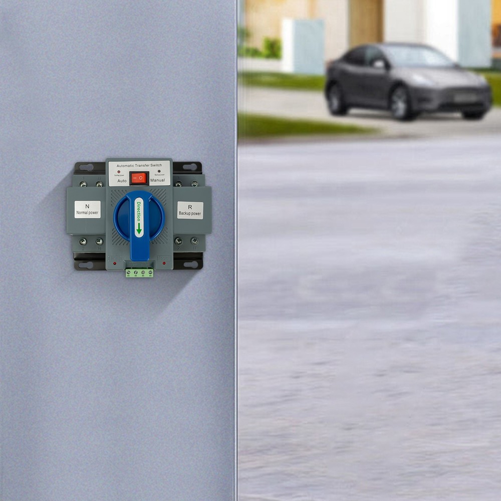63A ATS Dual Power Automatic Transfer Switch for Generator Changeover Switch 2P