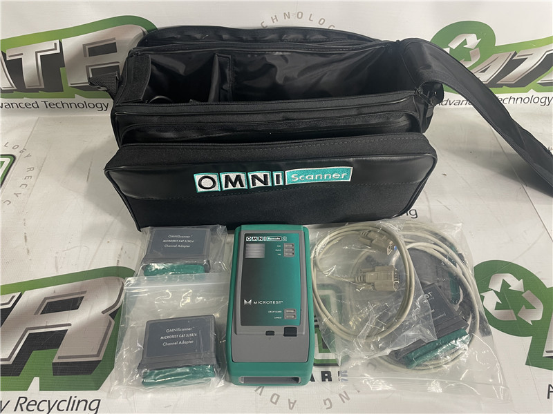 Microtest Omni Remote 2 Network Tester Adapters Used Good Condition Kit