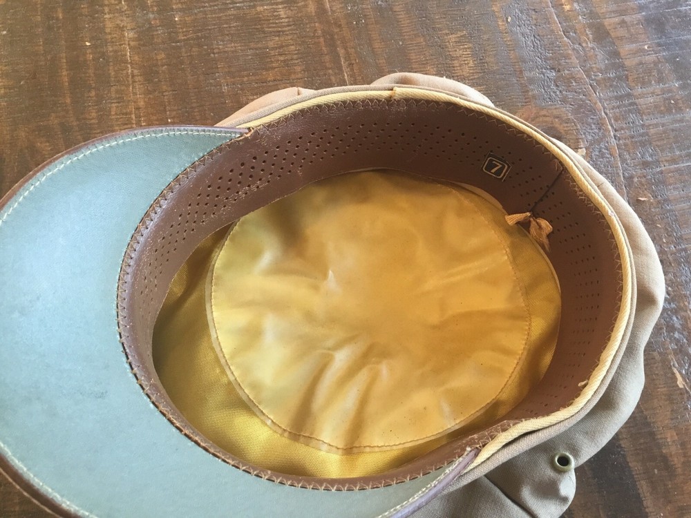 ORIGINAL WWII CAA WTS PILOT INSTRUCTOR OFFICER CRUSH VISOR SUMMER CAP