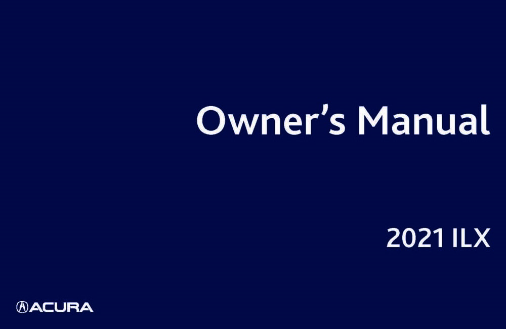 2021 Acura ILX Owner's Manual