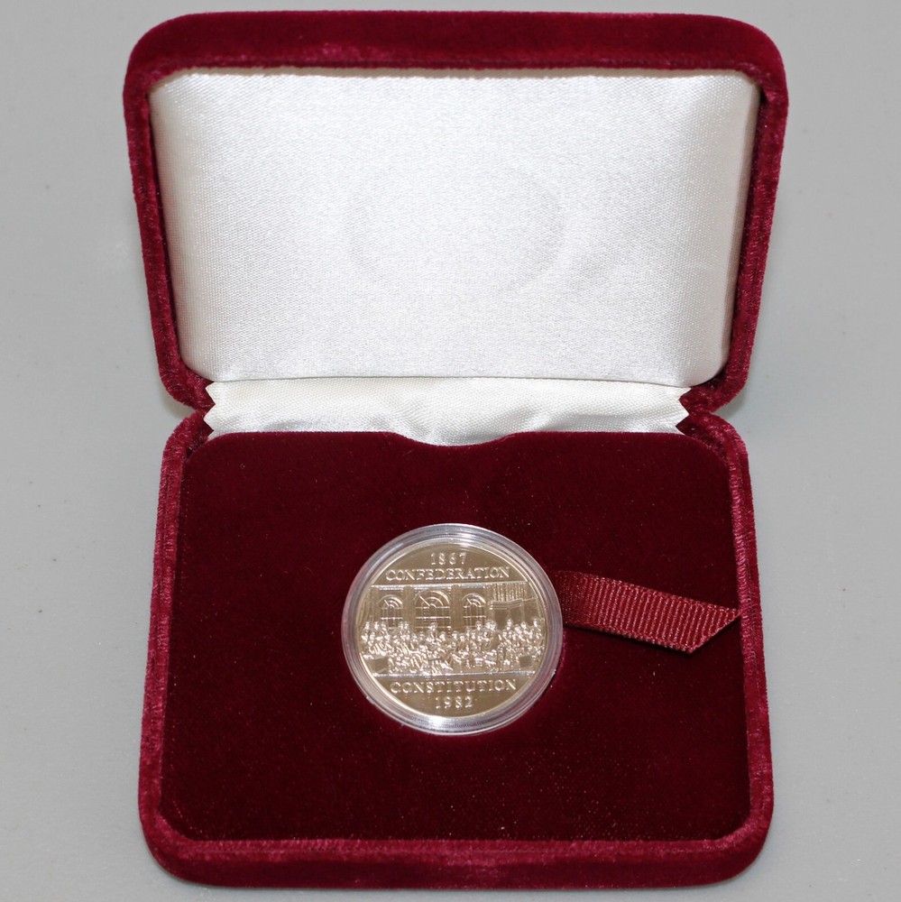 1982 Canada PL Confederation Constitution Specimen Dollar in Clam Shell Case