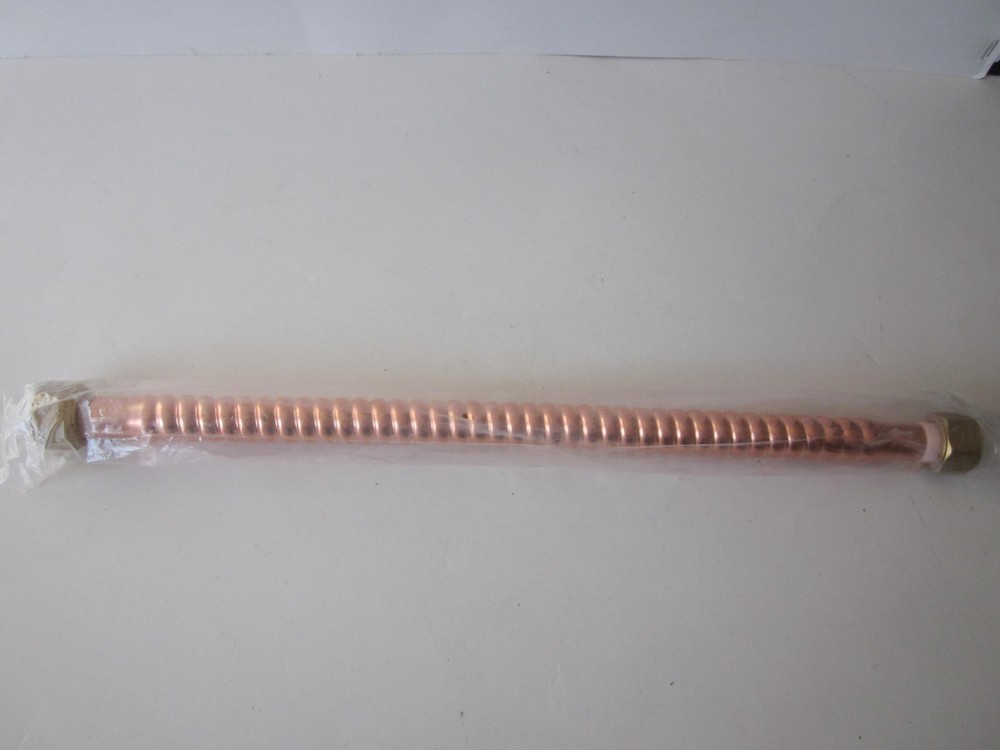 18 Inch Corrugated Copper Water Heater Connector Hose 3/4 Inch