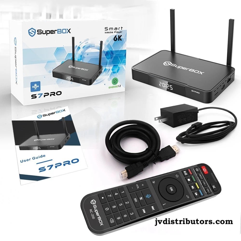 SUPERBOX S7 PRO Android TV Box 4K Streaming Media Player Plus FREE Set-UP