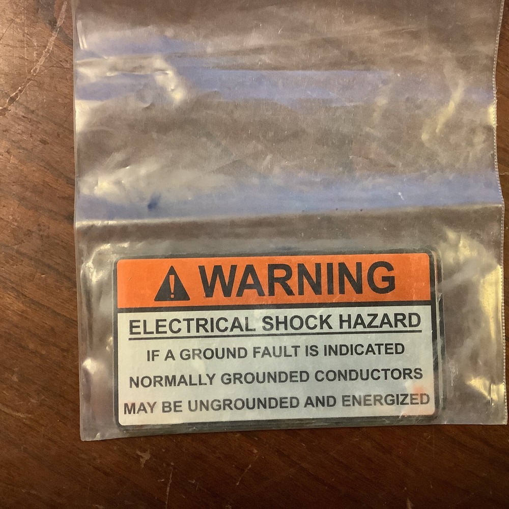 HellermannTyton 596-00830 Metal Solar Placard Warning