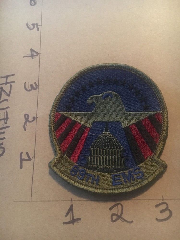 USAF 89th EMS Squadron subdued patch 5/3/25