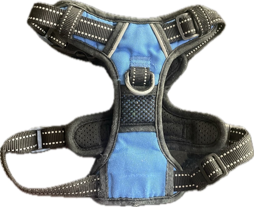 Phoepet Blue Small Dog Harness Adjustable Front & Back Hooks
