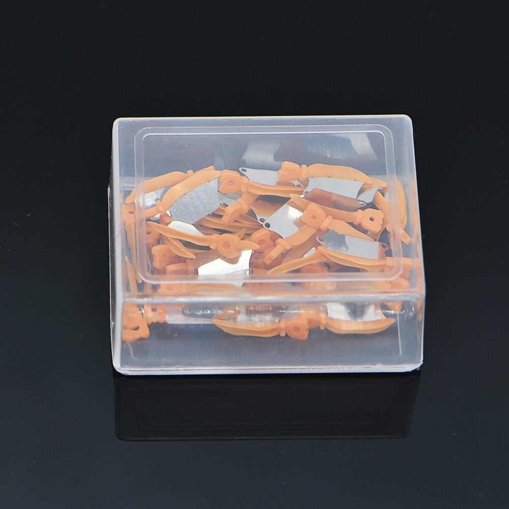 80X Dental Plastic Wedge with Protection Steel Matrix Medium