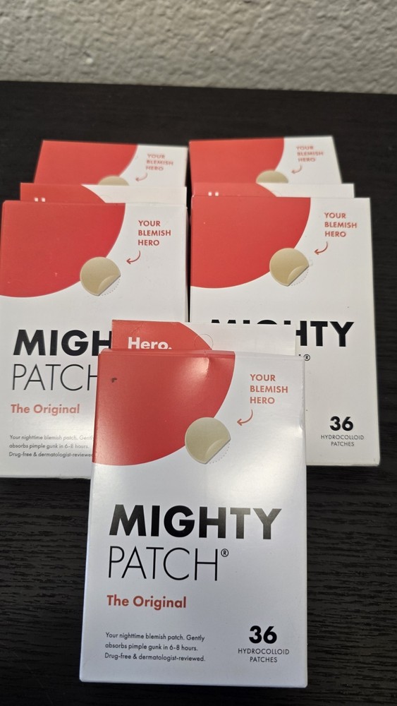 Hero Cosmetics Mighty Patch Original Hydrocolloid Acne Pimple 36 (5 Pack)