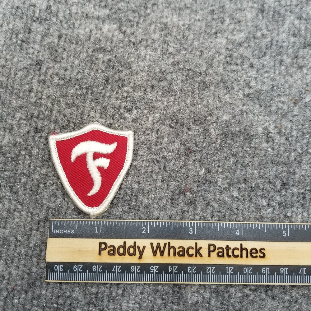 Vintage Firestone Patch Car Auto Shield 70s Stained H0