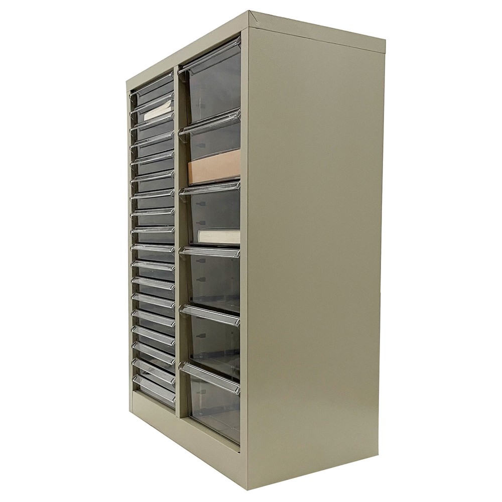 24 Drawer Filing Cabinet Office Document Paper Storage File Container