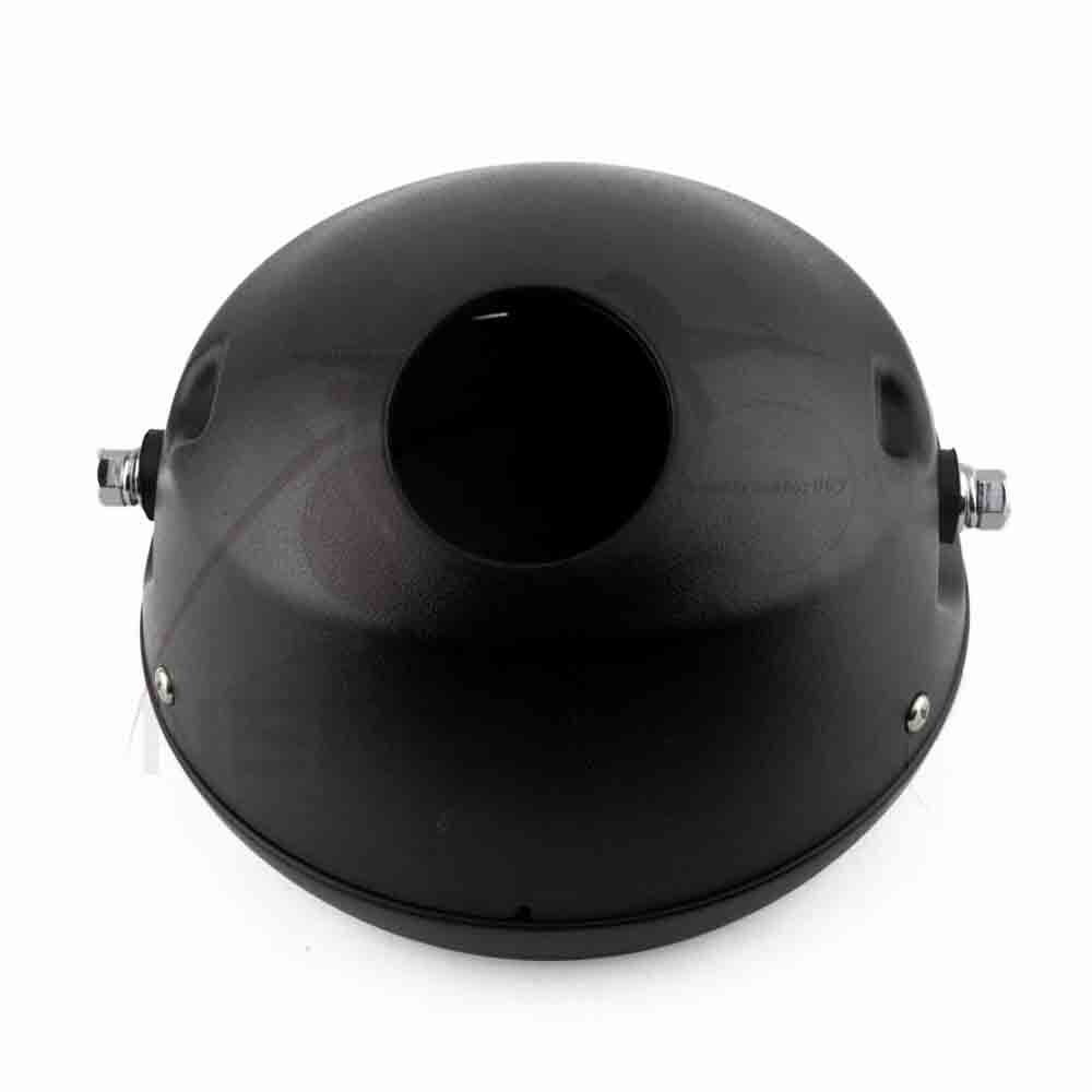 Motorcycle 7" Headlight Housing Shell abs Bucket Side Mount Lamp LED For Harley