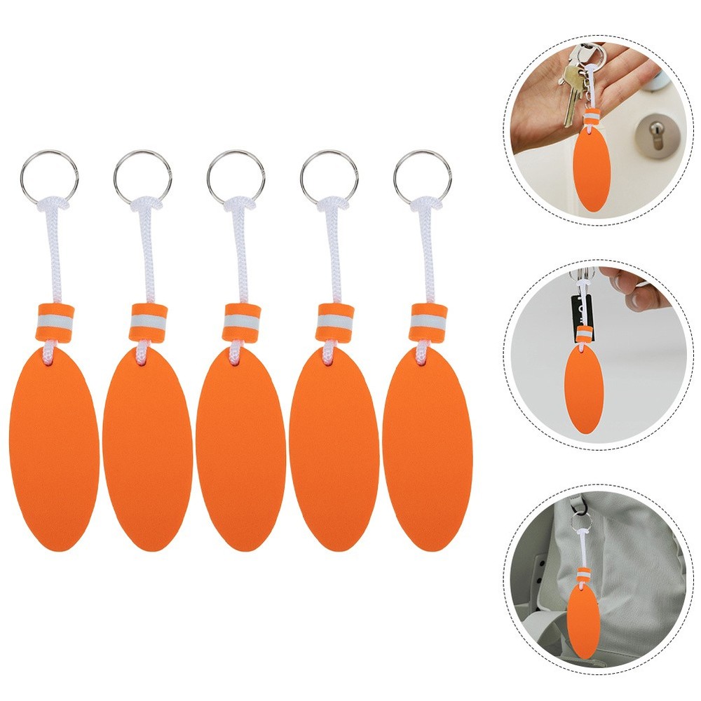 5 Pcs Floating Key Chain for Boating Chains Boats Beach Keychain Keychains