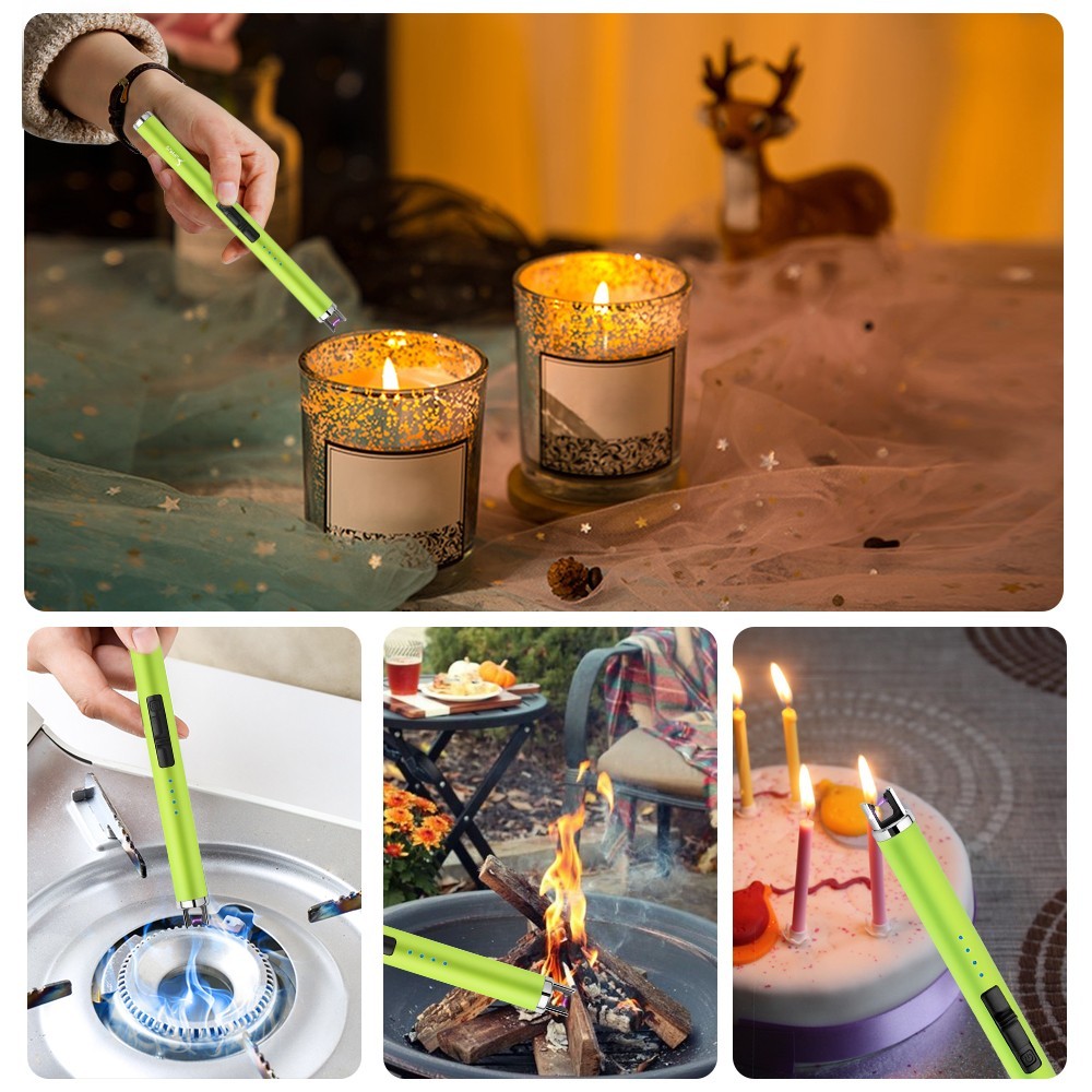 SUPRUS Lighter Electric Candle USB Type C Rechargeable Lighter with LED Display