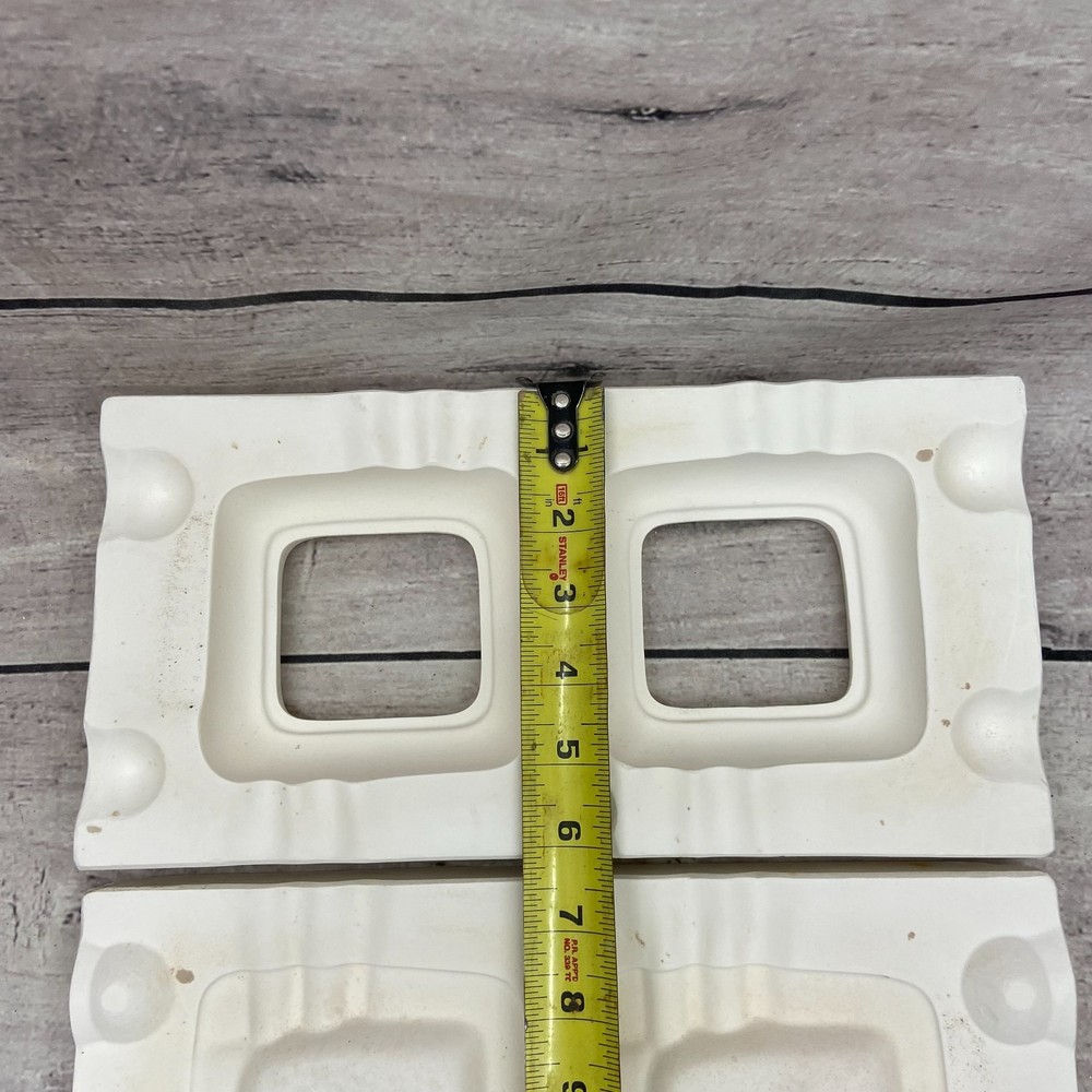 Ubranded Ceramic Slip Casting Mold Square Frame Figurine #G-401