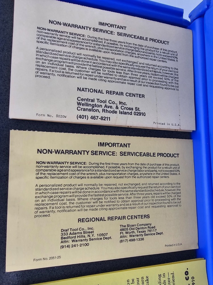 🛠️ Central Tools Multi-Anvil Outside Micrometer Set 0–4" with Standards & Case