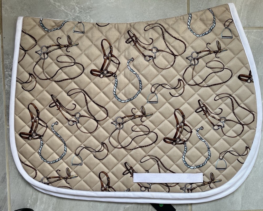 Tuffrider Basic All Purpose Beige Saddle Pad Bridle Stirrup