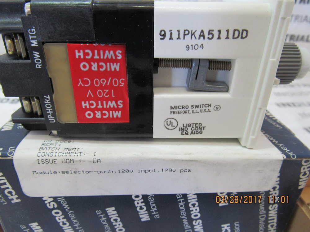 HONEYWELL MICRO SWITCH 911PKA511DD PUSH SELECTOR MODULE NEW IN BOX