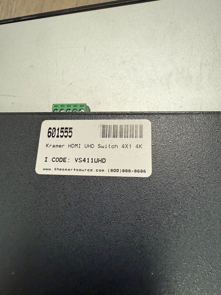 Kramer VS-411UHD 4x1 HDMI Auto Switcher UNTESTED READ
