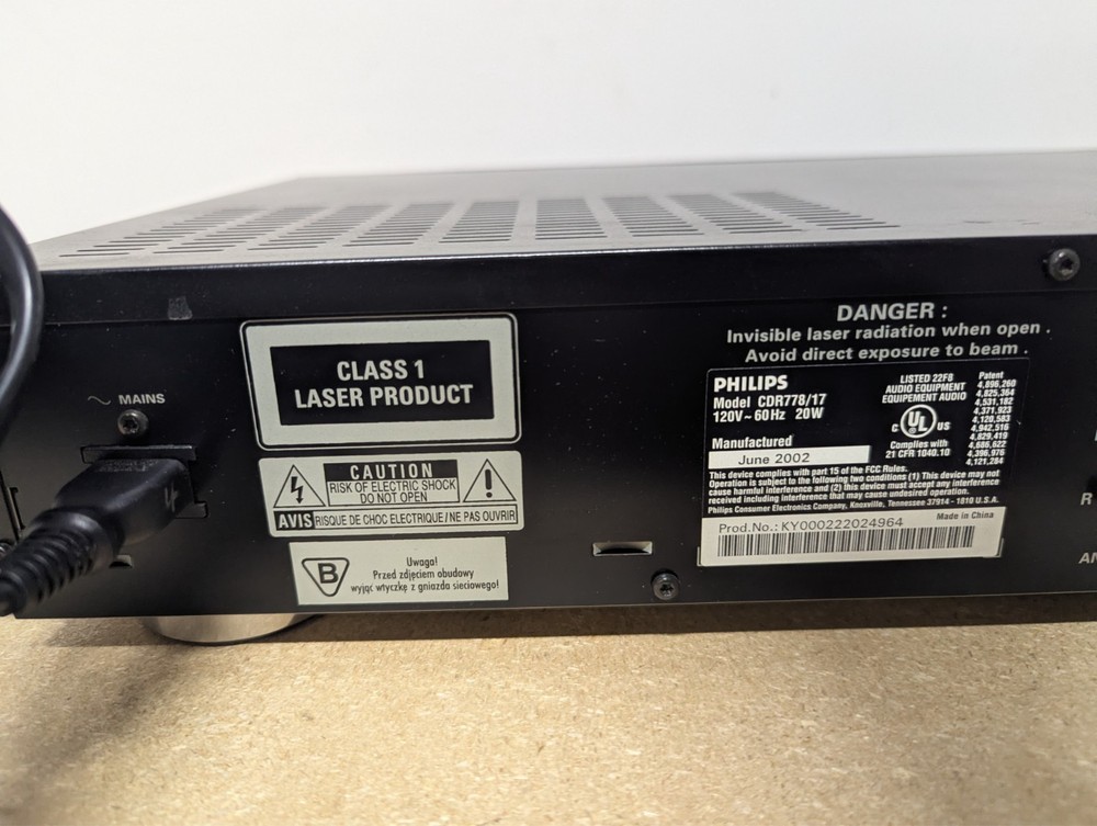 Philips Audio CD Recorder CDR778