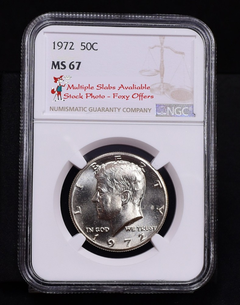 1972 Kennedy Half Dollar - NGC MS67 (Bulk)