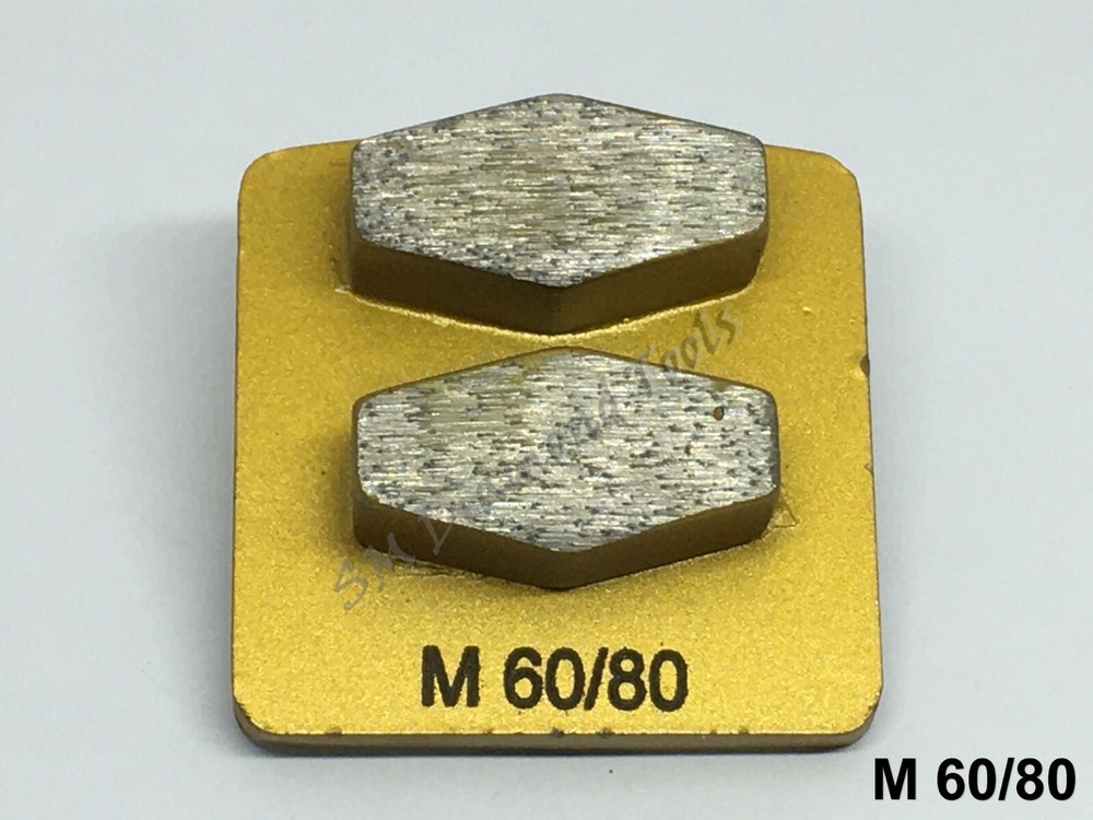 HUSQVARNA Trapezoid Double Diamond 2 Segment Grinding Polish Medium Bond 60 Grit