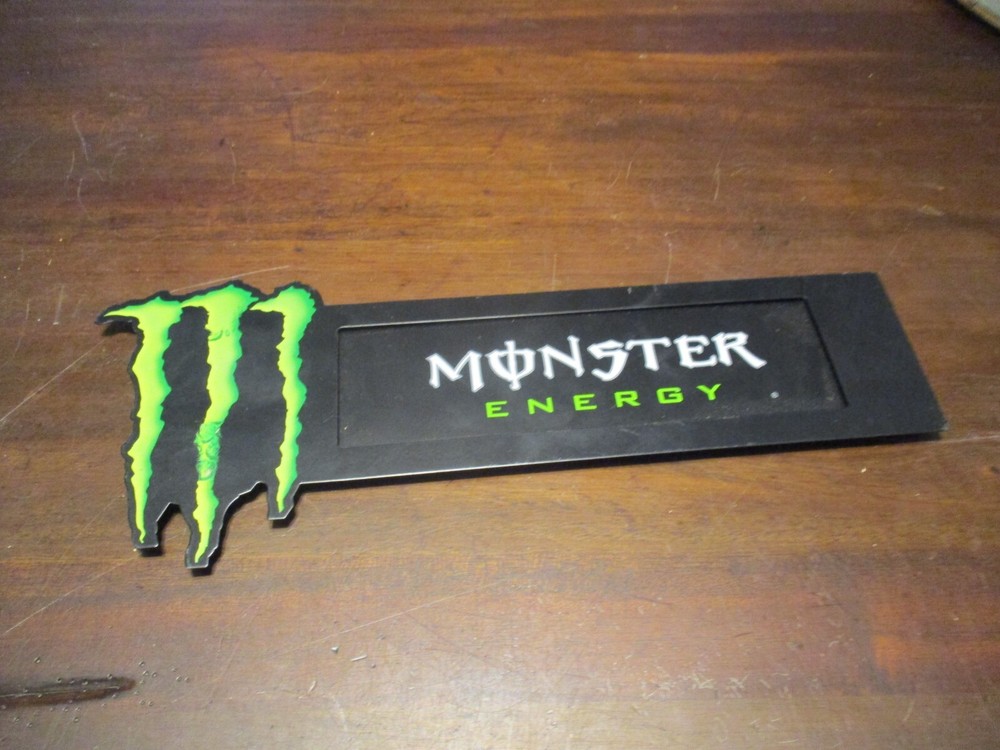 MONSTER ENERGY DRINK DOUBLE SIDED METAL SIGN