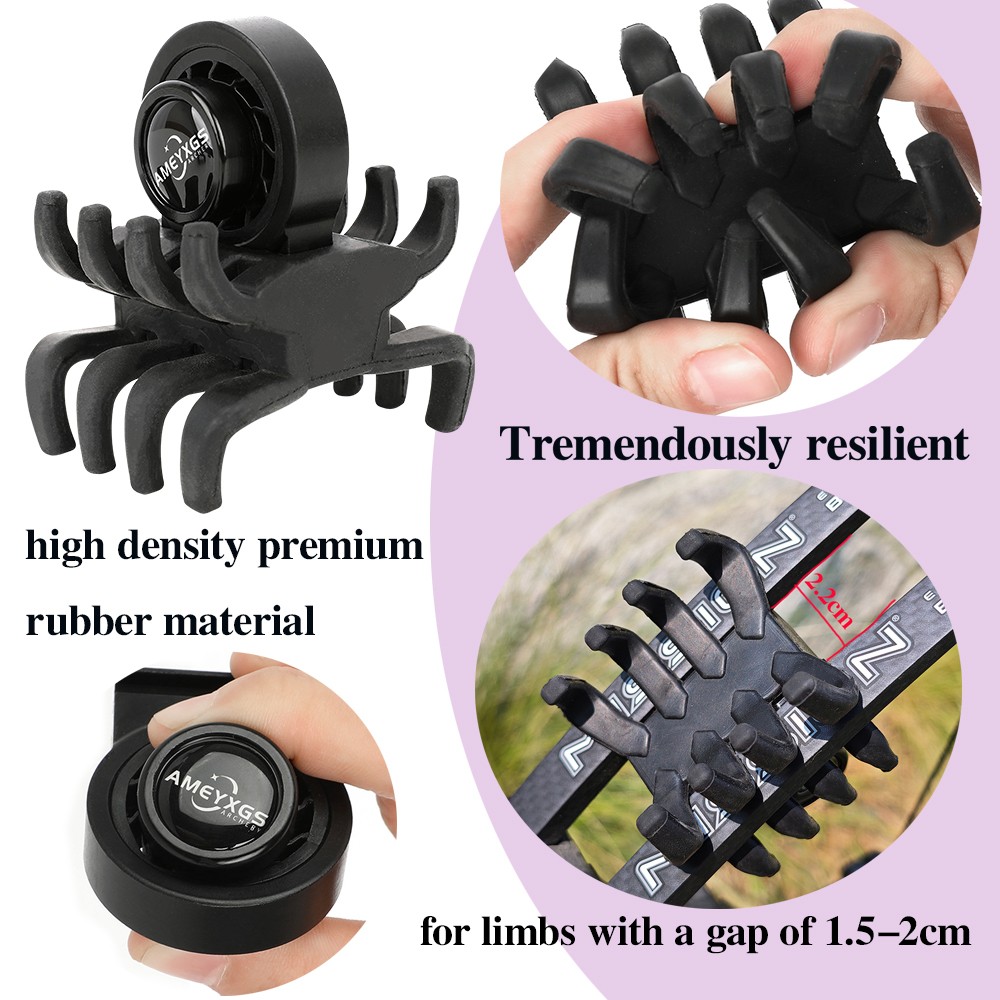 1Pair Archery Compound Bow Limbs Stabilizer Shock Absorber Silencer Damper Hunt