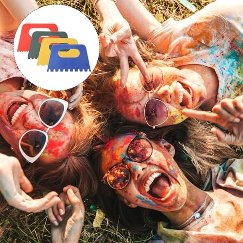 8 Pack Texture Tools for Plaster Plastic Paint Scraper Tool Art Paint Scrapers