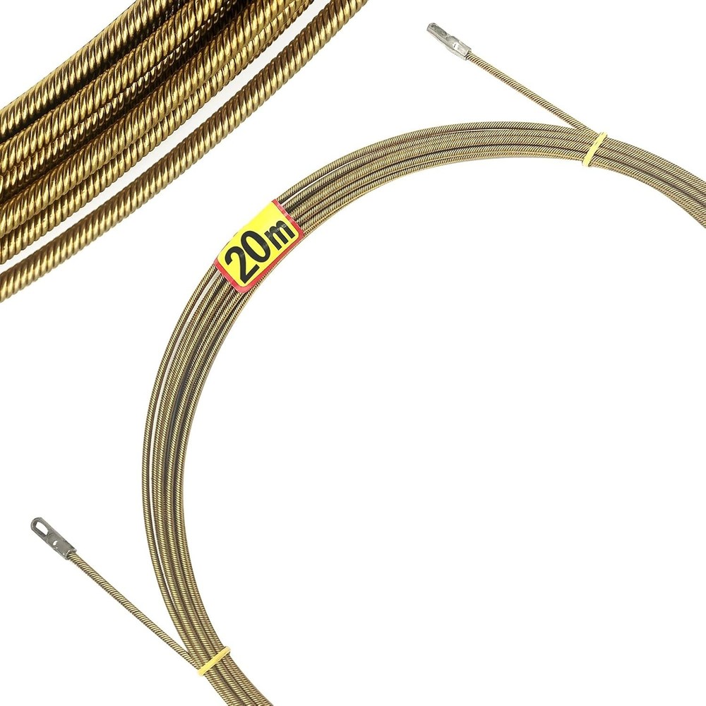 100ft Electrical Spring Wire Threader Fish Tape Fastener 4mm * 100ft (30m)