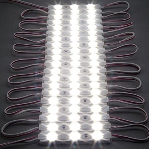 200pcs 6500K Daylight White LED Modules 12V DC Waterproof SMD 2835 Sign Lights
