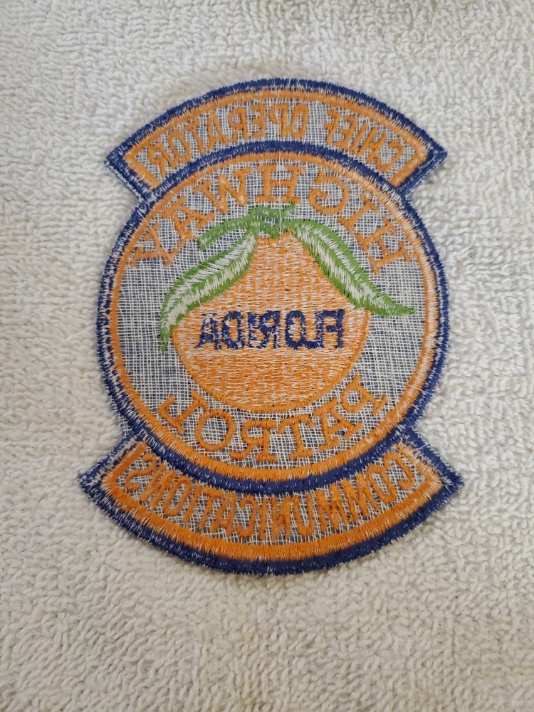 *Vintage Florida Highway Patrol Chief Operator Communications patch