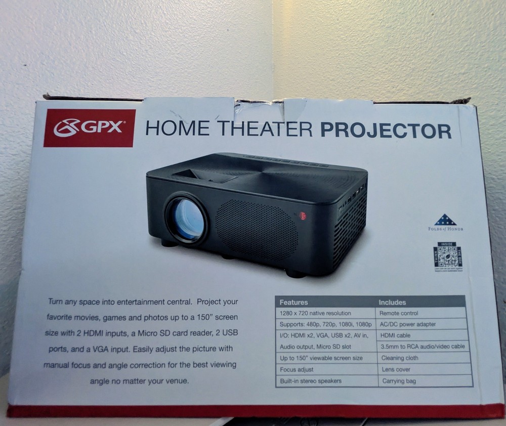 Home Theater Projector Up to 150" Screen