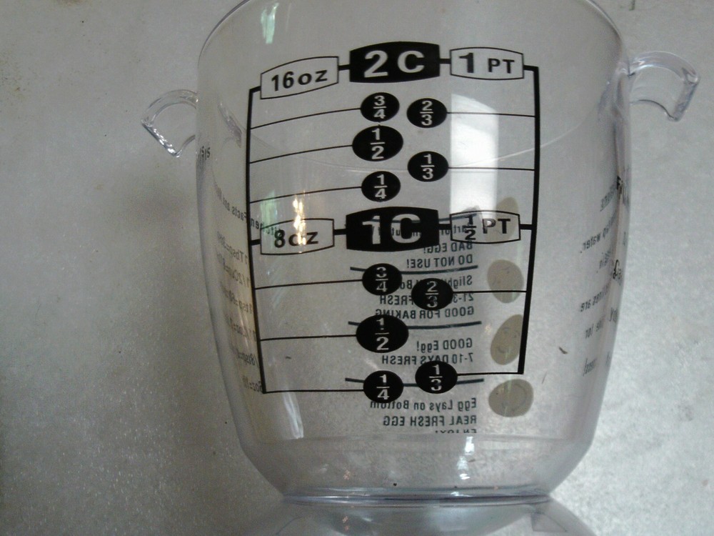 Good Egg Bad Egg Freshness Guide Plastic Measuring Cup