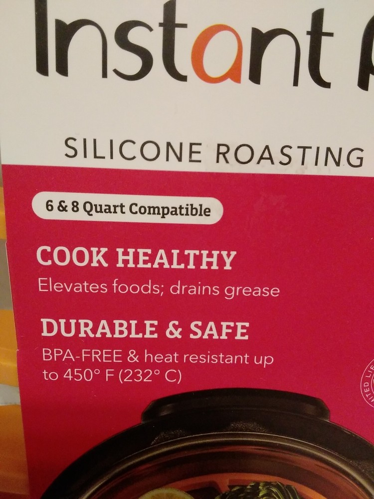 Instant Pot Silicone Rosting Rack 6 & 8 Quart Compatible BPS Free