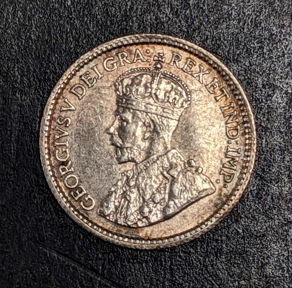 1913 Canada 5 Cent Silver George V